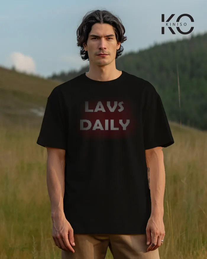 Graphic vehicle t shirt for males with LAVS DAILY Style Printed - Image 9